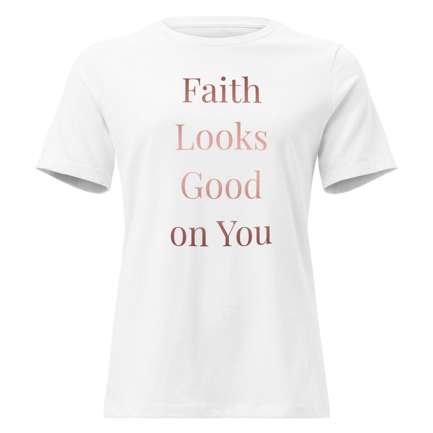 Faith Looks Good on You Tee – Bold Rose Gold Edition - My Store