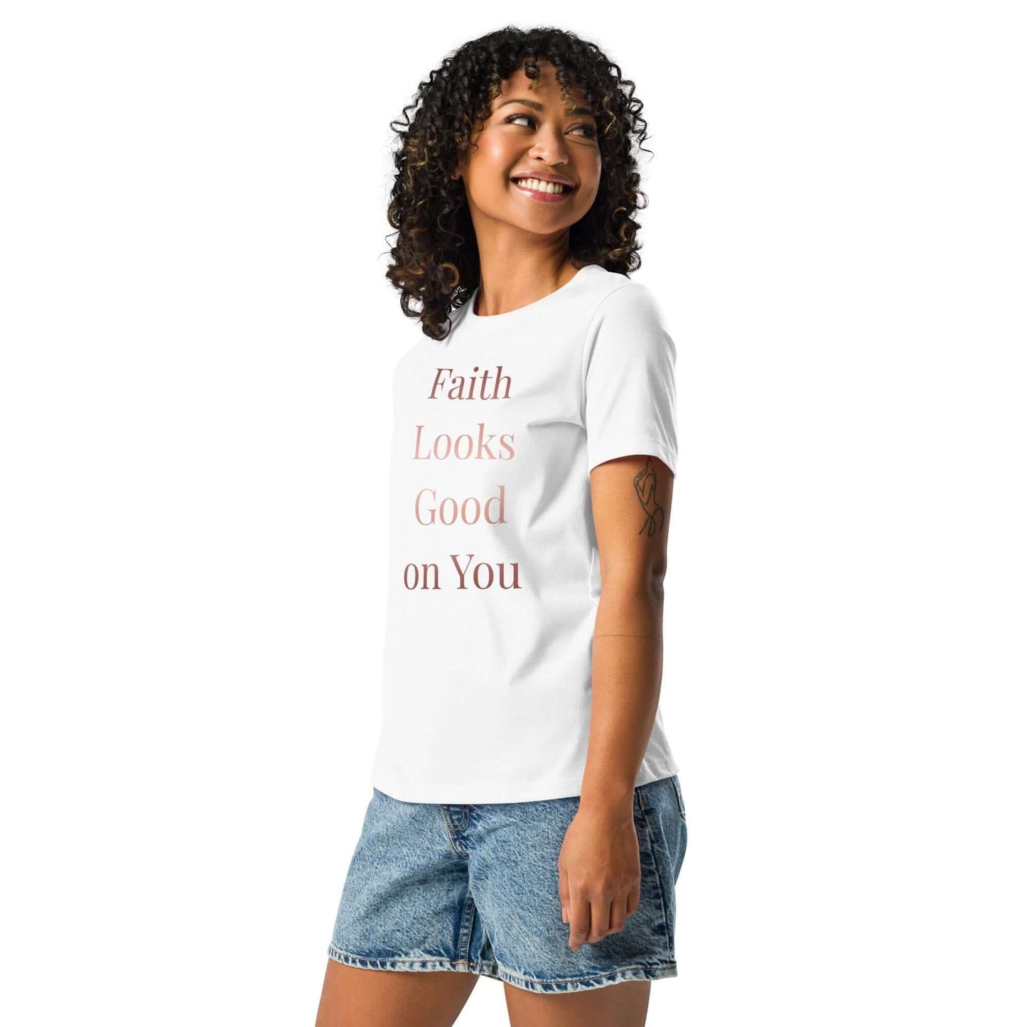 Faith Looks Good on You Tee – Bold Rose Gold Edition - My Store