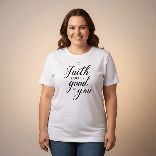 Faith Looks Good on You Tee – Divine Grace Edition - SheWalksInFaith