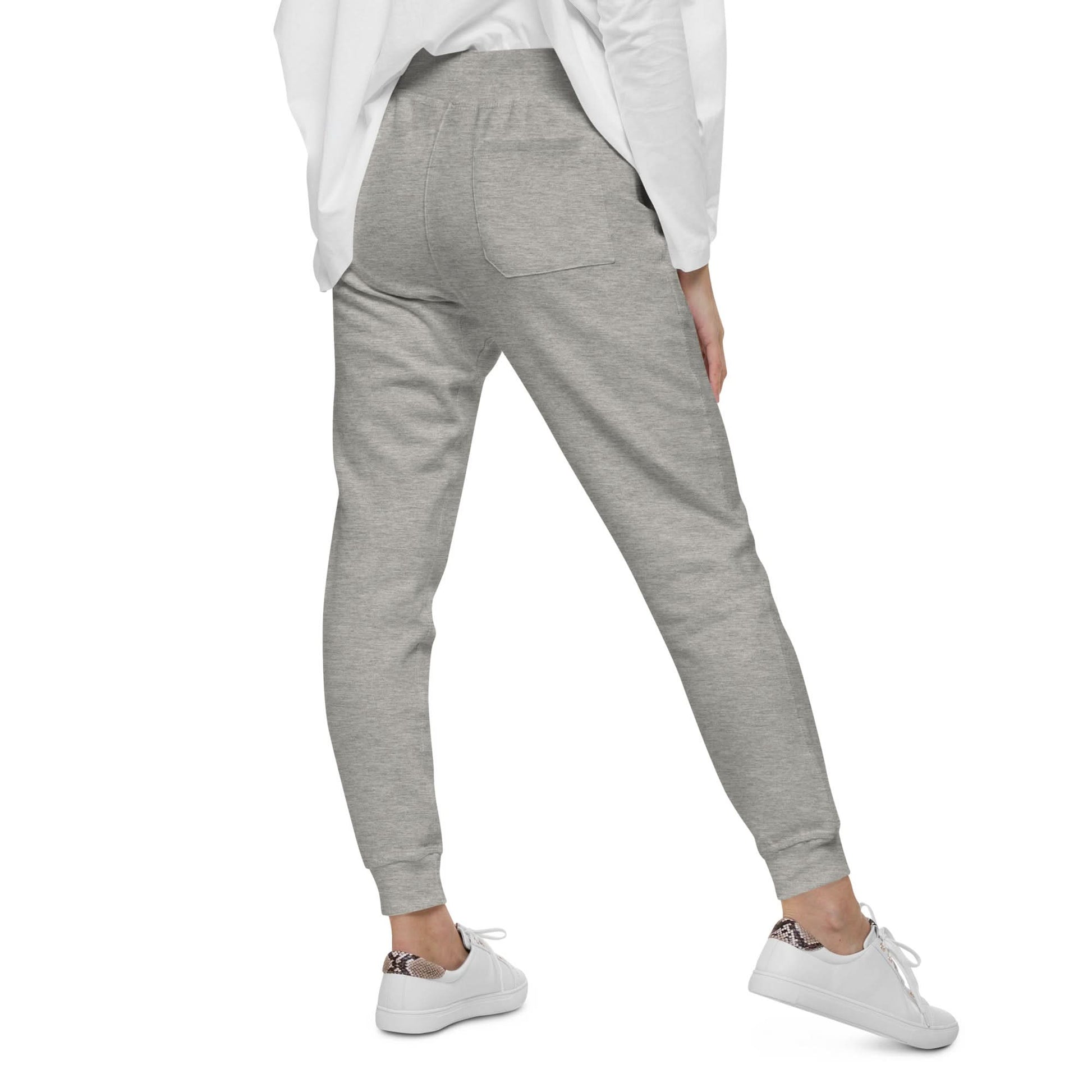 Faith Moves Mountains Joggers in Grey , perfect for inspirational and comfortable everyday wear.