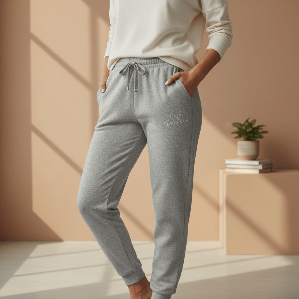 Faith Moves Mountains Joggers – Inspirational Christian Apparel - SheWalksInFaith