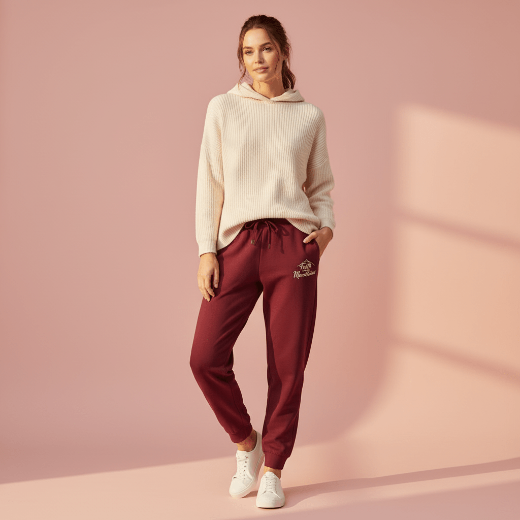 Faith Moves Mountains Joggers – Inspirational Christian Apparel - SheWalksInFaith