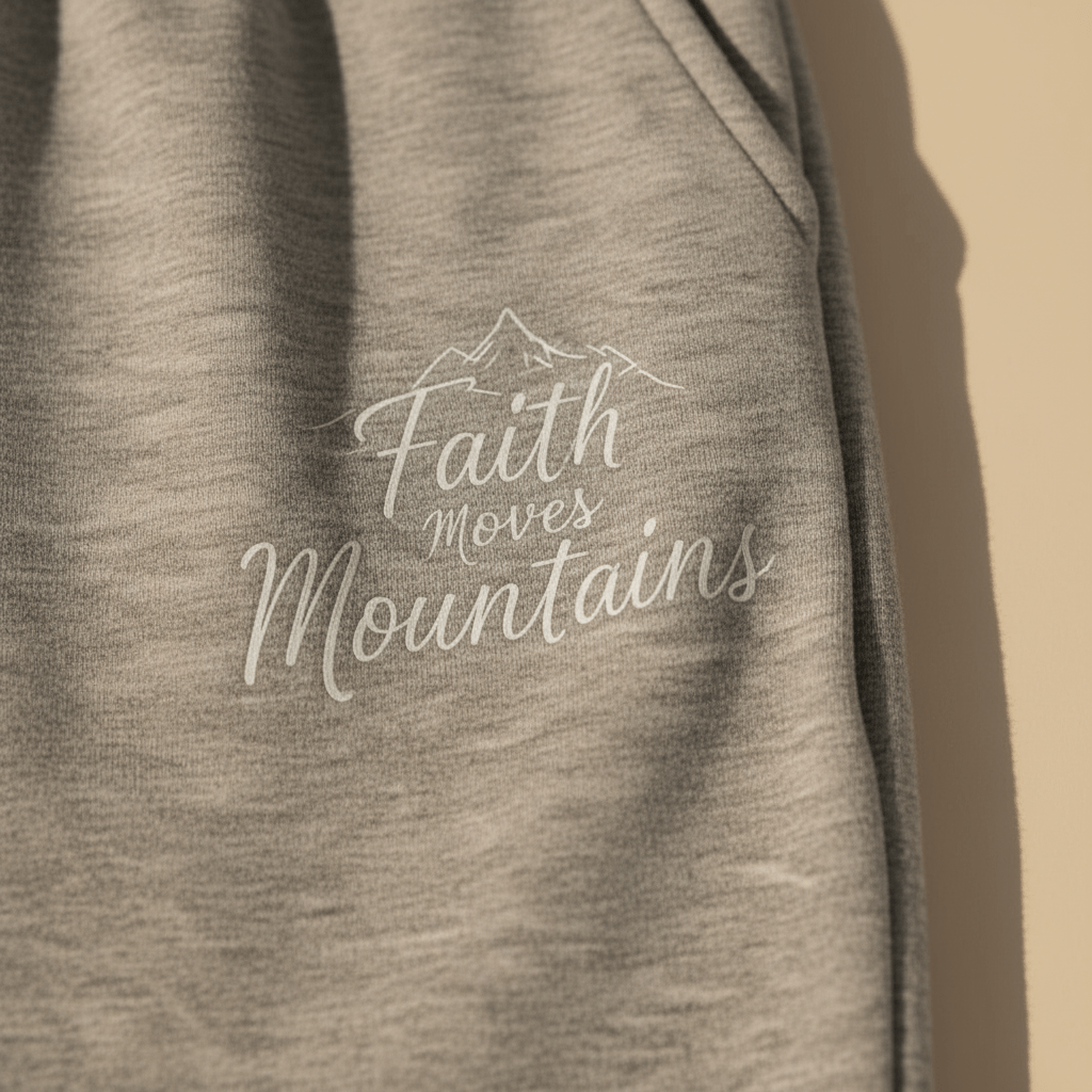 Faith Moves Mountains Joggers – Inspirational Christian Apparel - SheWalksInFaith