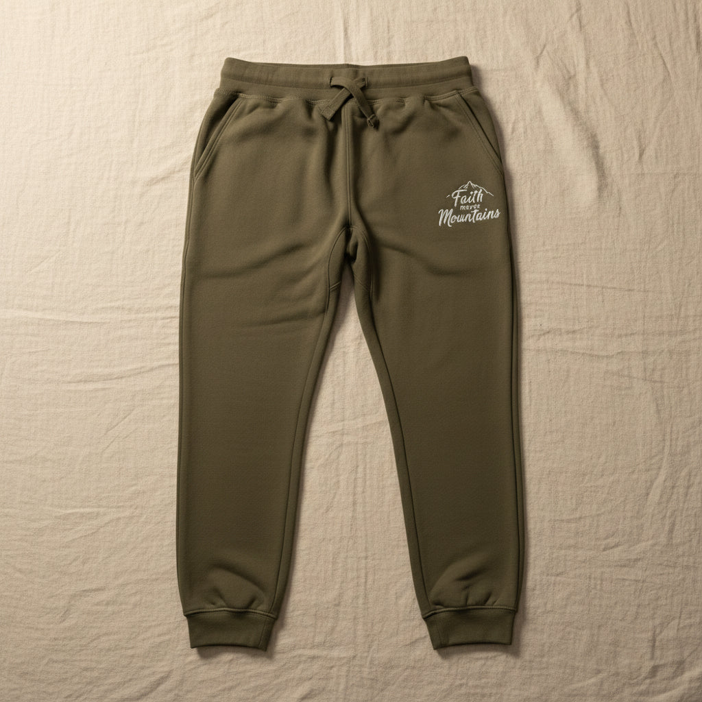 Faith Moves Mountains Joggers – Inspirational Christian Apparel - SheWalksInFaith