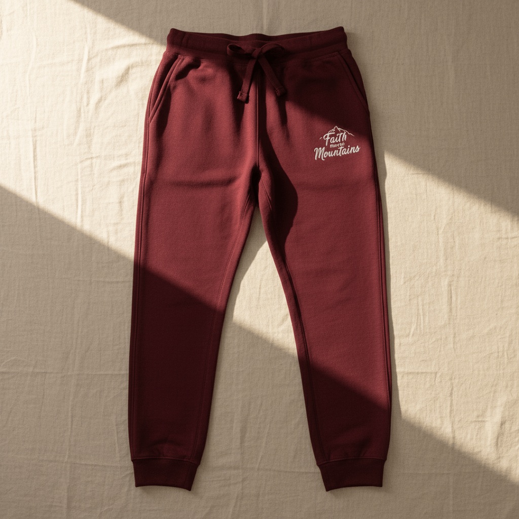Faith Moves Mountains Joggers – Inspirational Christian Apparel - SheWalksInFaith
