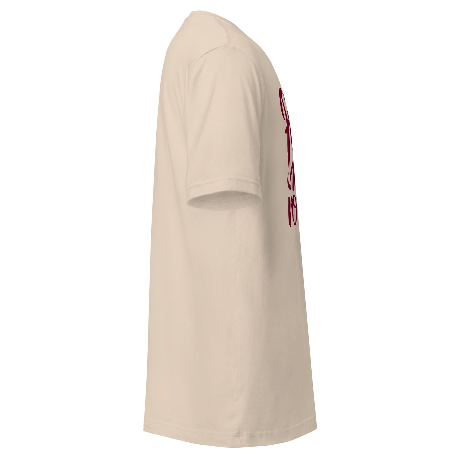 Faith Moves Mountains Tee – Cream with Burgundy Text - SheWalksInFaith