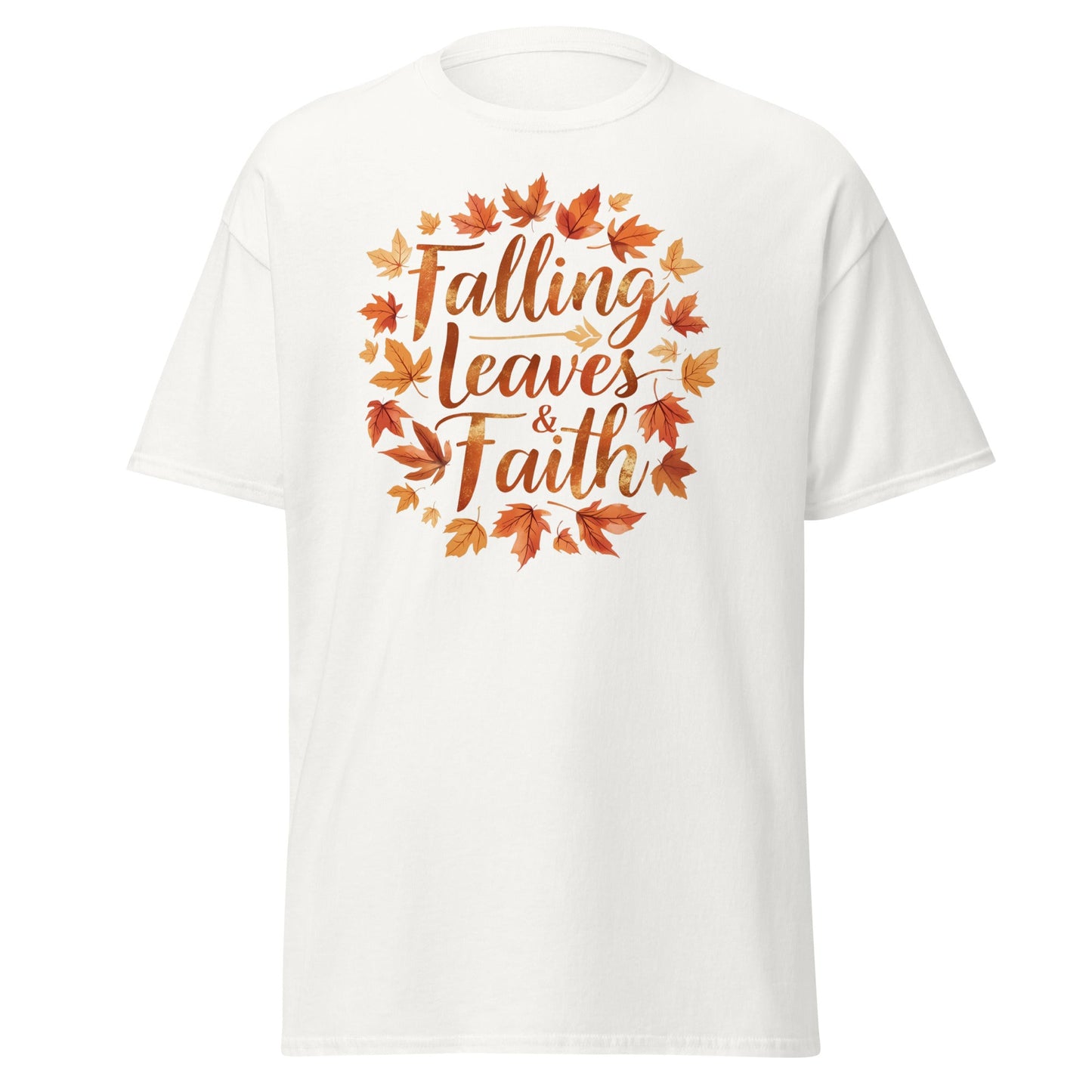 Falling Leaves & Faith Tee – Faith - Inspired Fall Christian Shirt for Women - SheWalksInFaith
