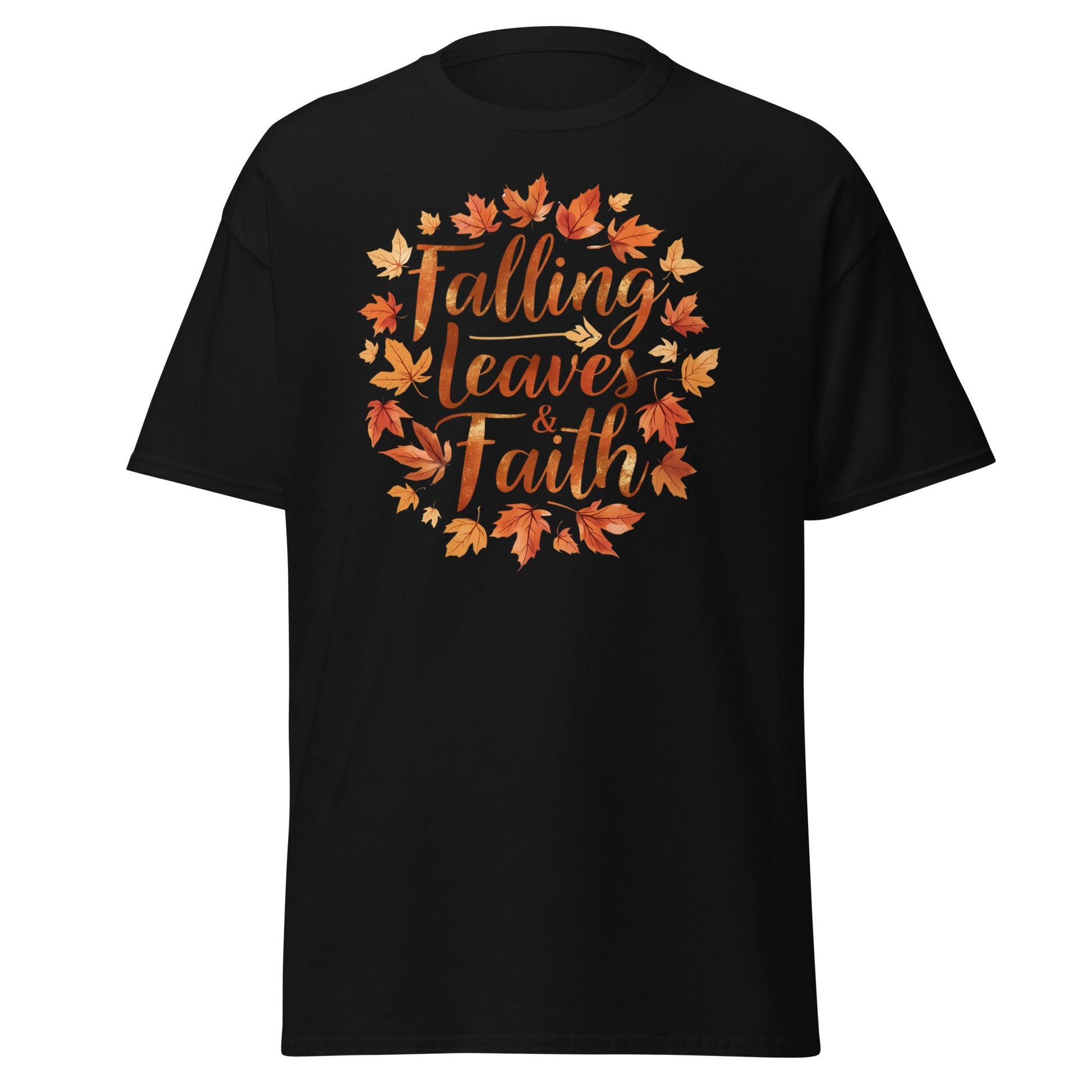 Falling Leaves & Faith Tee – Faith - Inspired Fall Christian Shirt for Women - SheWalksInFaith