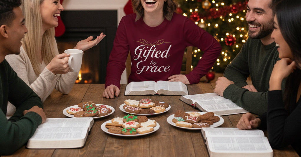 Gifted by Grace Long Sleeve Shirt – Inspirational Faith - Based Christian Tee - SheWalksInFaith