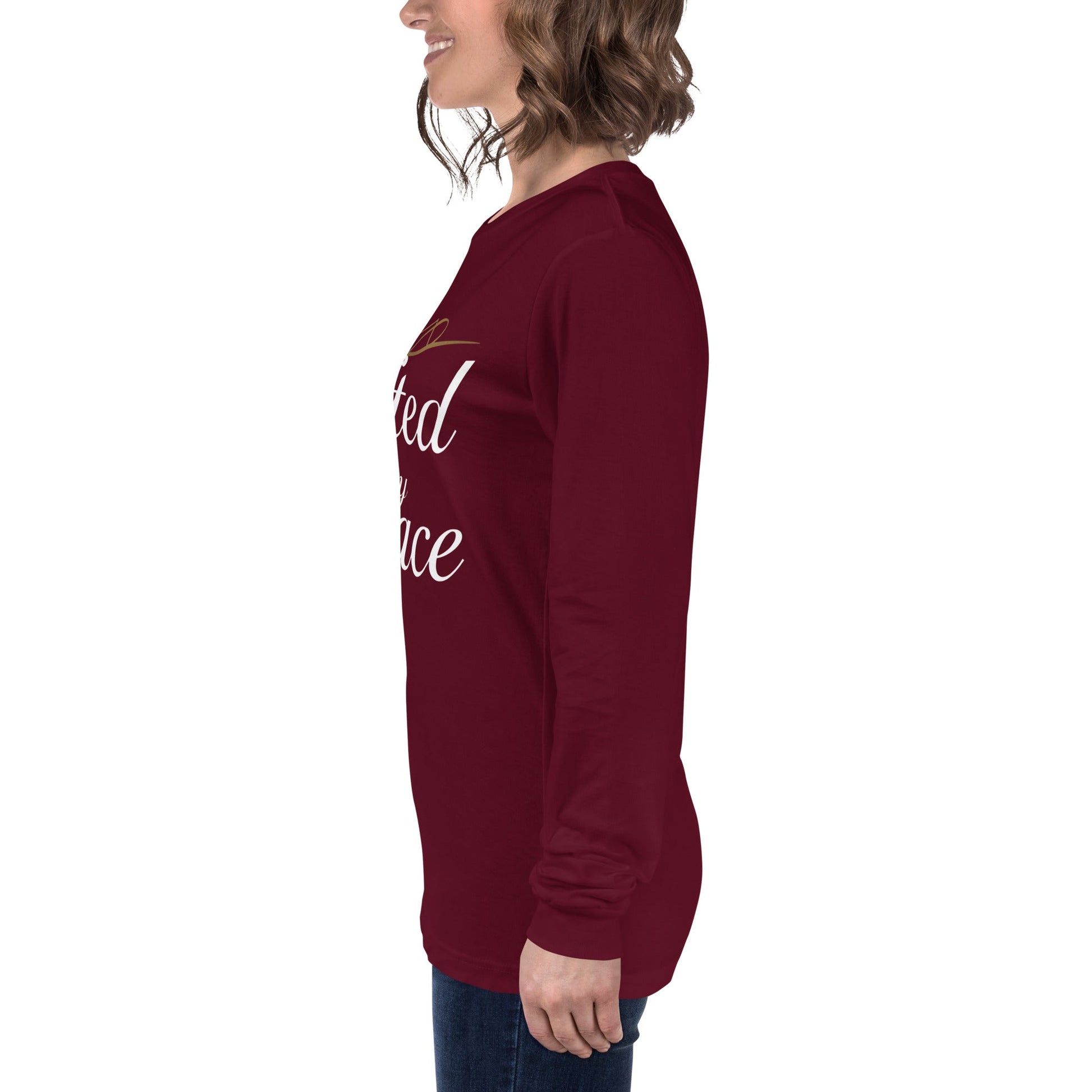 Gifted by Grace Long Sleeve Shirt – Inspirational Faith - Based Christian Tee - SheWalksInFaith