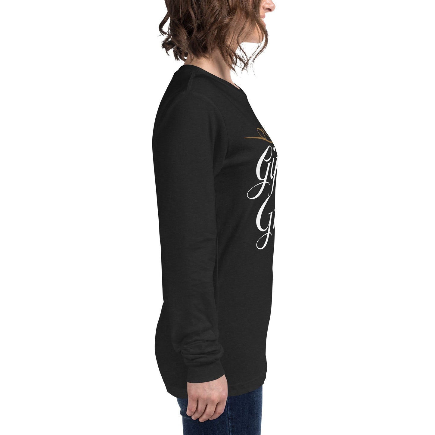 Gifted by Grace Long Sleeve Shirt – Inspirational Faith - Based Christian Tee - SheWalksInFaith