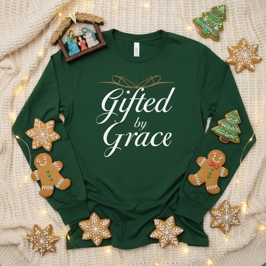 Gifted by Grace T-Shirt – Inspirational Faith - Based Christian Tee - SheWalksInFaith