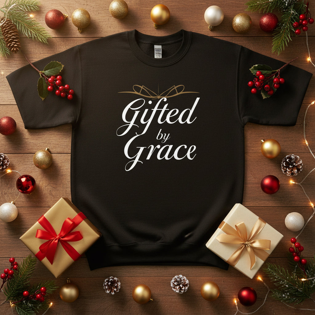 Gifted by Grace T-Shirt – Inspirational Faith - Based Christian Tee - SheWalksInFaith
