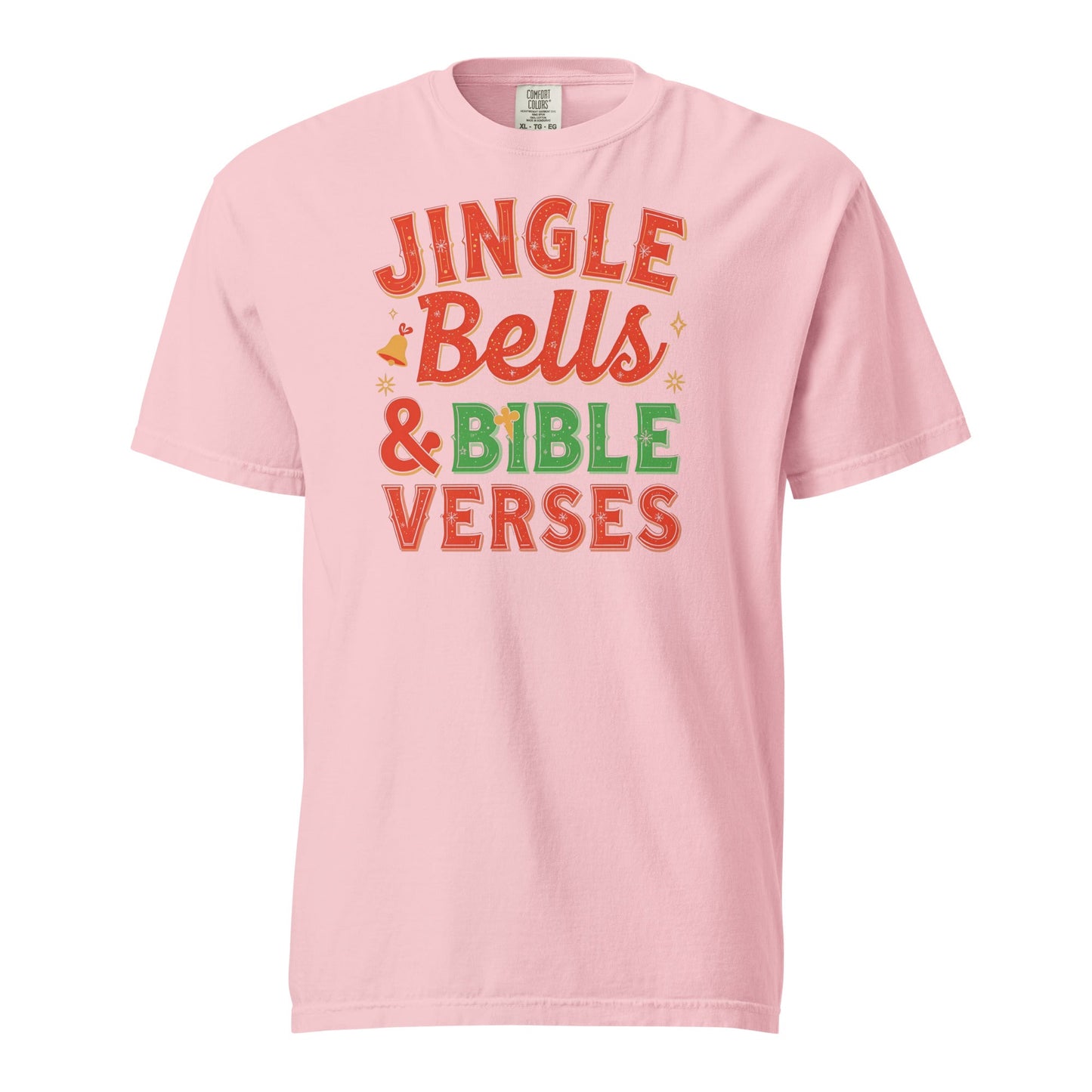 Jingle Bells and Bible Verses Sweatshirt – Faith - Inspired Christmas Sweater for Women - SheWalksInFaith