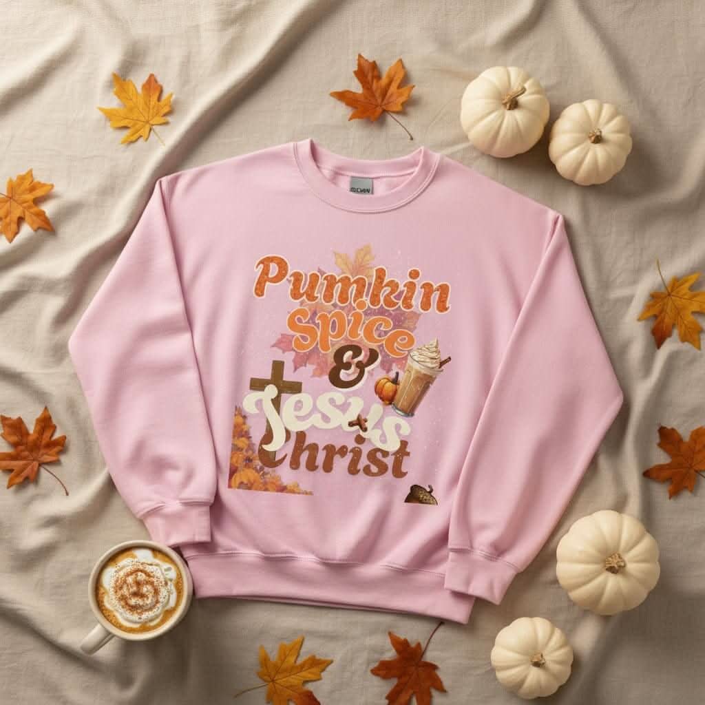 Pumpkin Spice & Jesus Christ Sweatshirt - SheWalksInFaith