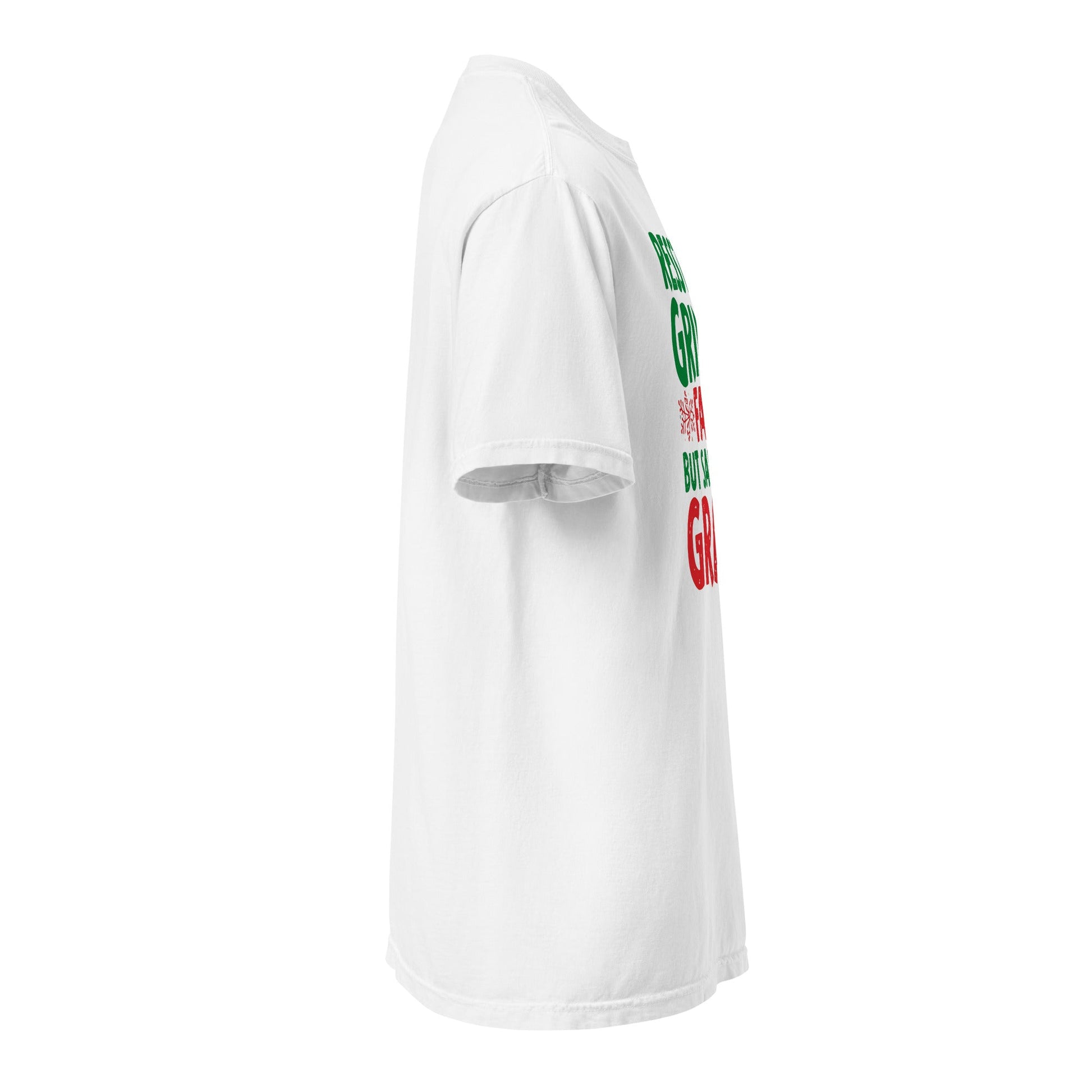 Resting Grinch Face Tee – Cute & Funny Christmas Shirt for Women - SheWalksInFaith