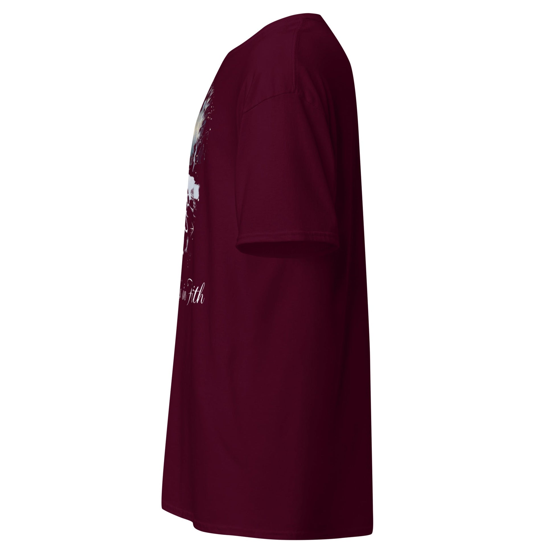 She Walks in Faith Footprints in Snow T-Shirt – Inspirational Christian Tee - SheWalksInFaith