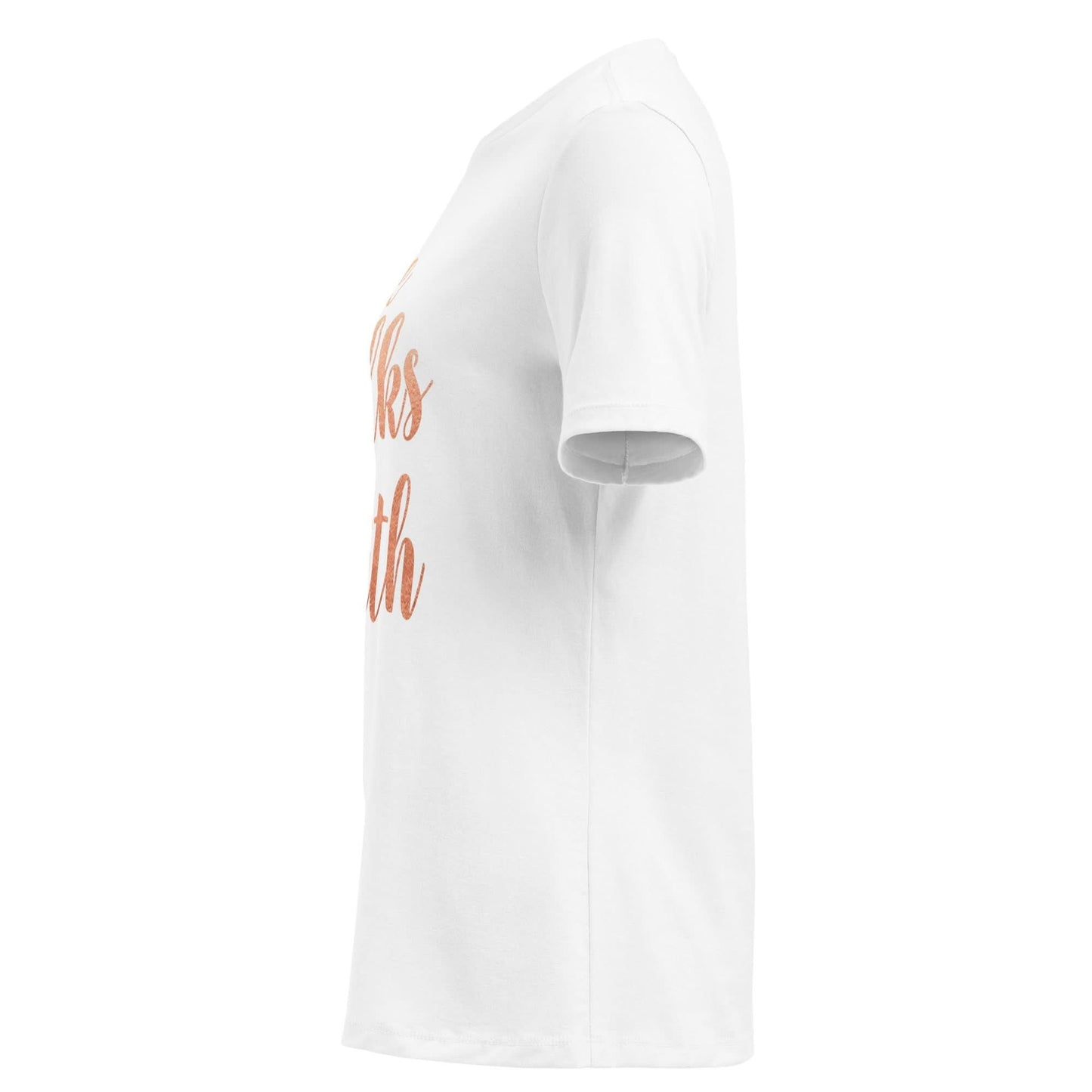 She Walks in Faith Tee – Rose Gold Edition - My Store