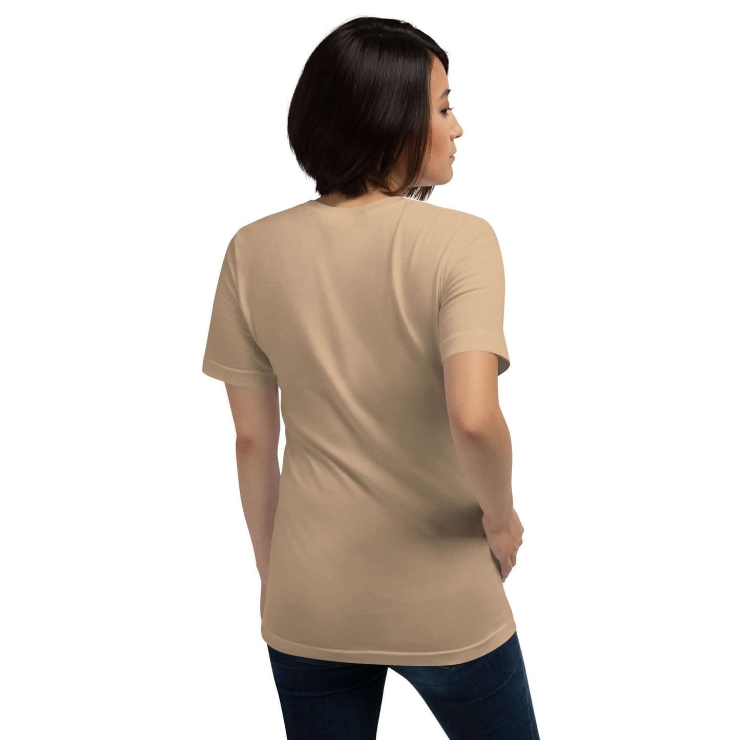 She Walks in Faith Tee – Tan Edition - My Store