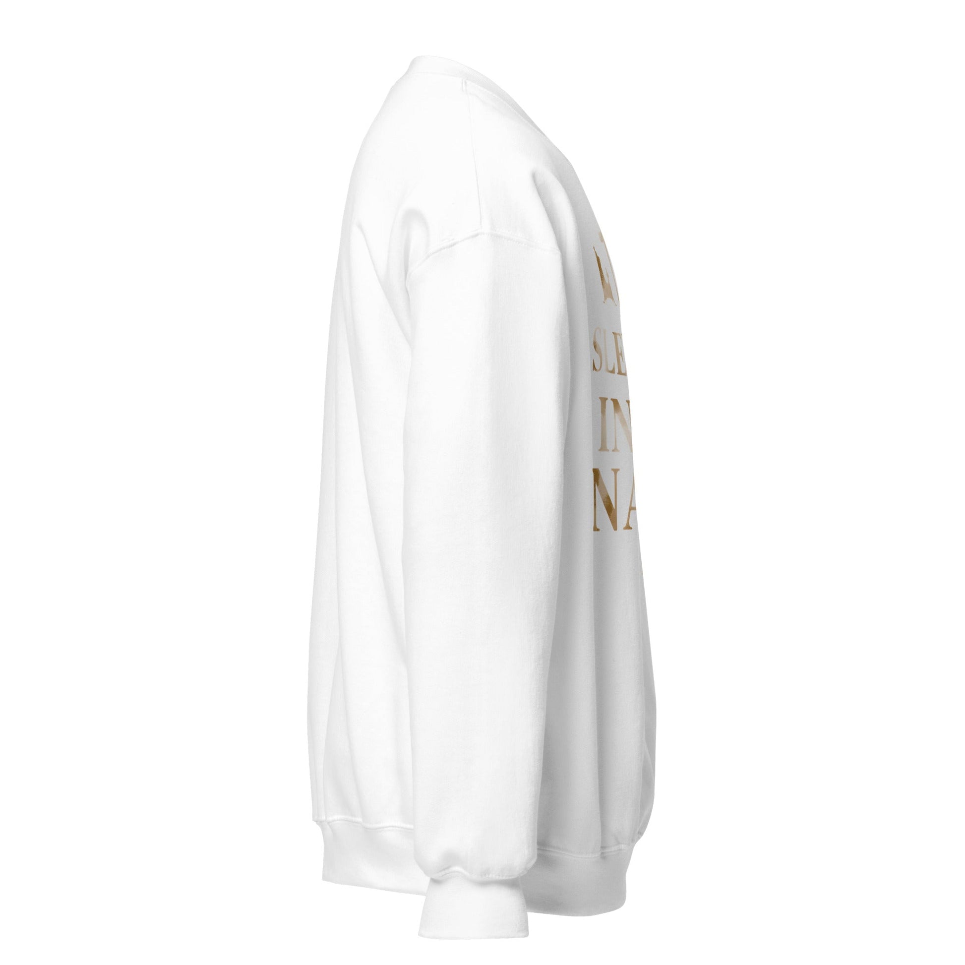 Sleighin’ in His Name Sweatshirt – Funny Faith - Based Christmas Sweater - SheWalksInFaith