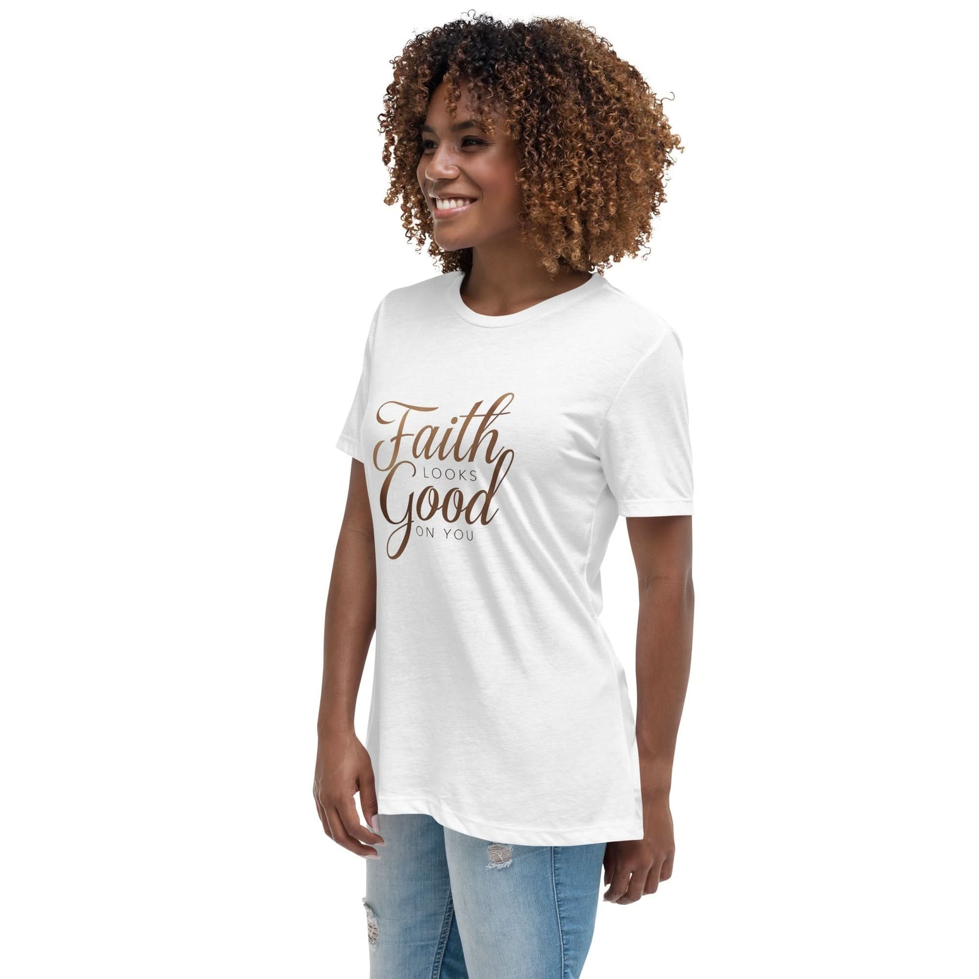 Faith looks good on you tee Model